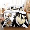 New 3D Cartoons Soul Eater Bedding Set Single Twin Full Queen King Size Bed Set Adult Kid Bedroom Duvet Cover Sets Home Textiles
