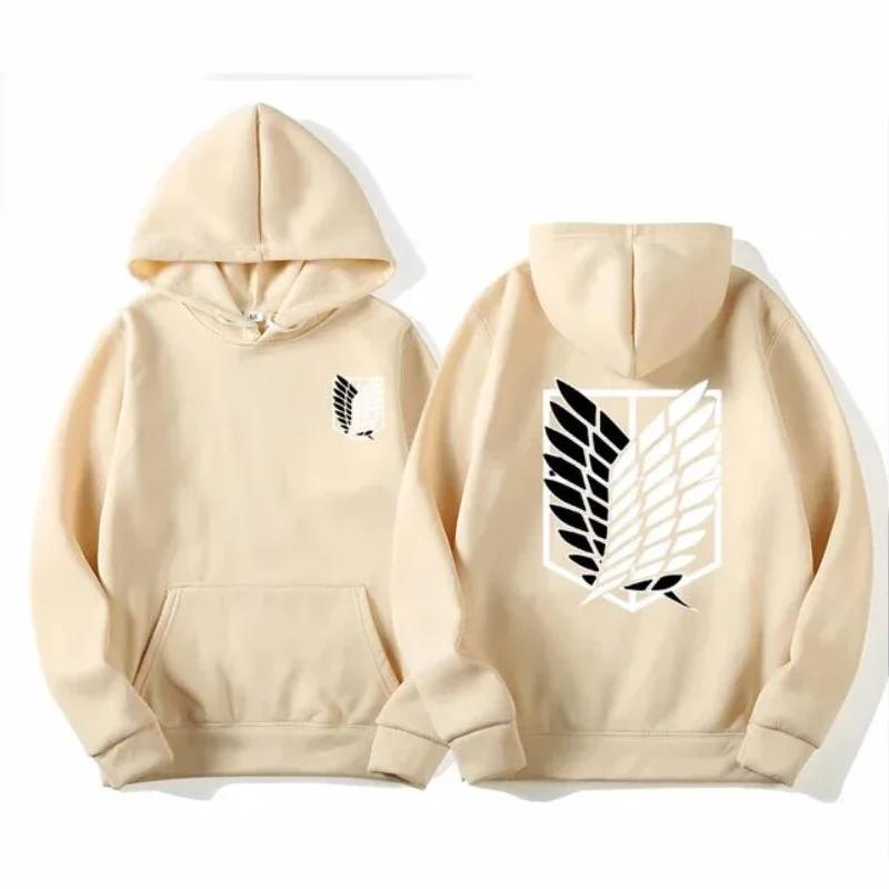 Men's Hoodie Anime Hoodies Men Women Streetwear Pullover Harajuku Shingeki No Kyojin Hoodies Sweatshirt Clothes