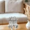 Angel Couple Statue Cherub Sculpture Artwork Resin Figurine Wing Ornament for Kitchen Party