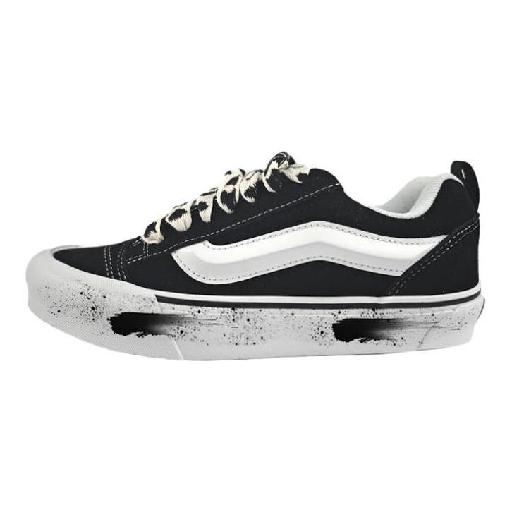 Vans Knu Skool Износостойкие Низкие Скейтбордические Кроссовки Унисекс Черные VN0009QC6BT1(Команда352-)