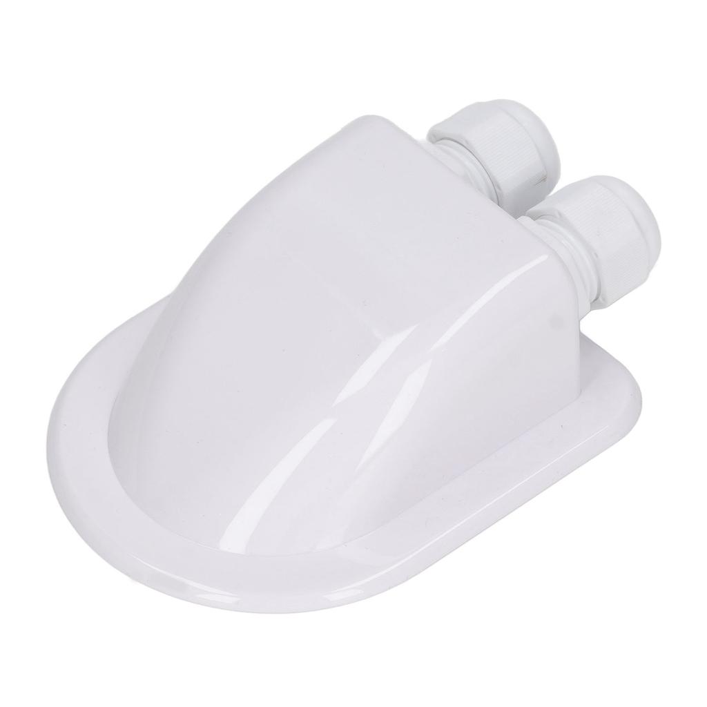 ABS Распределительная коробка для кабелей Водонепроницаемая для солнечной панели Двойной ввод кабеля Сальник для наружной электропроводки Белая