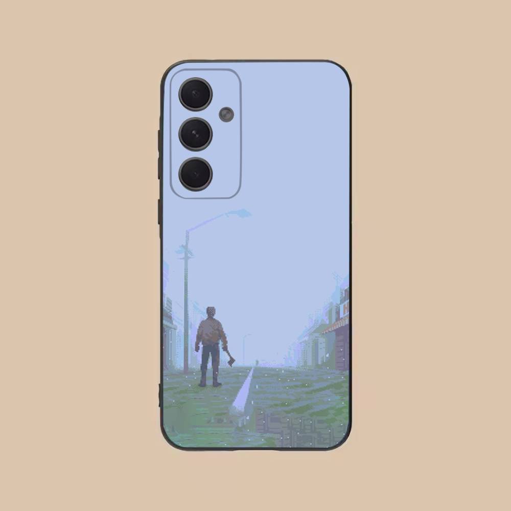 S-Silent H-Hill Чехол для телефона Samsung S25,24,21,22,23,20,S30,Ultra,Plus,Fe,Lite,Note,5G Черный