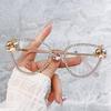Fashion Eyeglass Frame Cat Eye Glasses Non-Polarized Fashion Accessory 