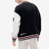 Fila X MIHARA Striped Casual Loose Baseball Jacket Men Jacket Black F11M243502F-BK