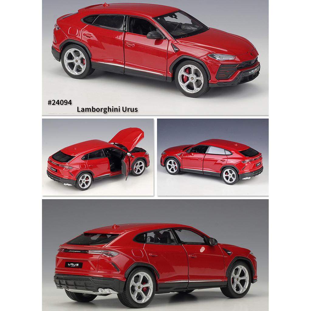 Масштаб 1/24 Welly Lamborghini URUS, модель автомобиля из сплава, литье под давлением, металлические игрушечные автомобили, модель автомобиля, коллекция высокой имитации, детские подарки