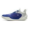 Li Ning Амортизирующие, износостойкие низкие мужские баскетбольные кроссовки Сине-белые ABPV001-5