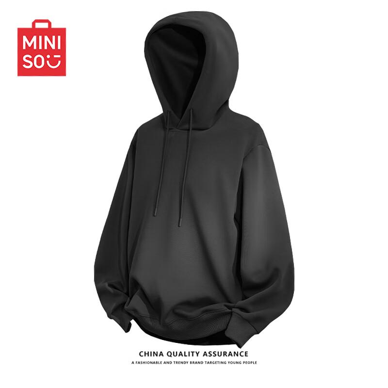 MINISO Men's Casual Loose Fit Hooded Sweatshirt