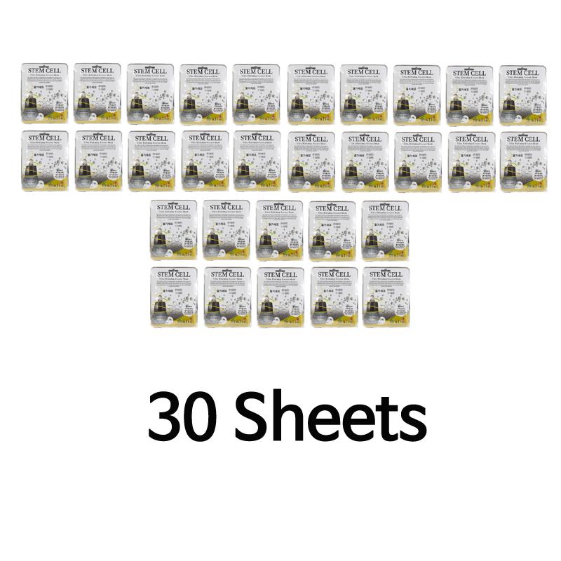 Face Mask Sheet Stem Cell Hydrating Essence Mask Pack Skin Care (10 Sheets and 2 Options) Korean Cosmetics