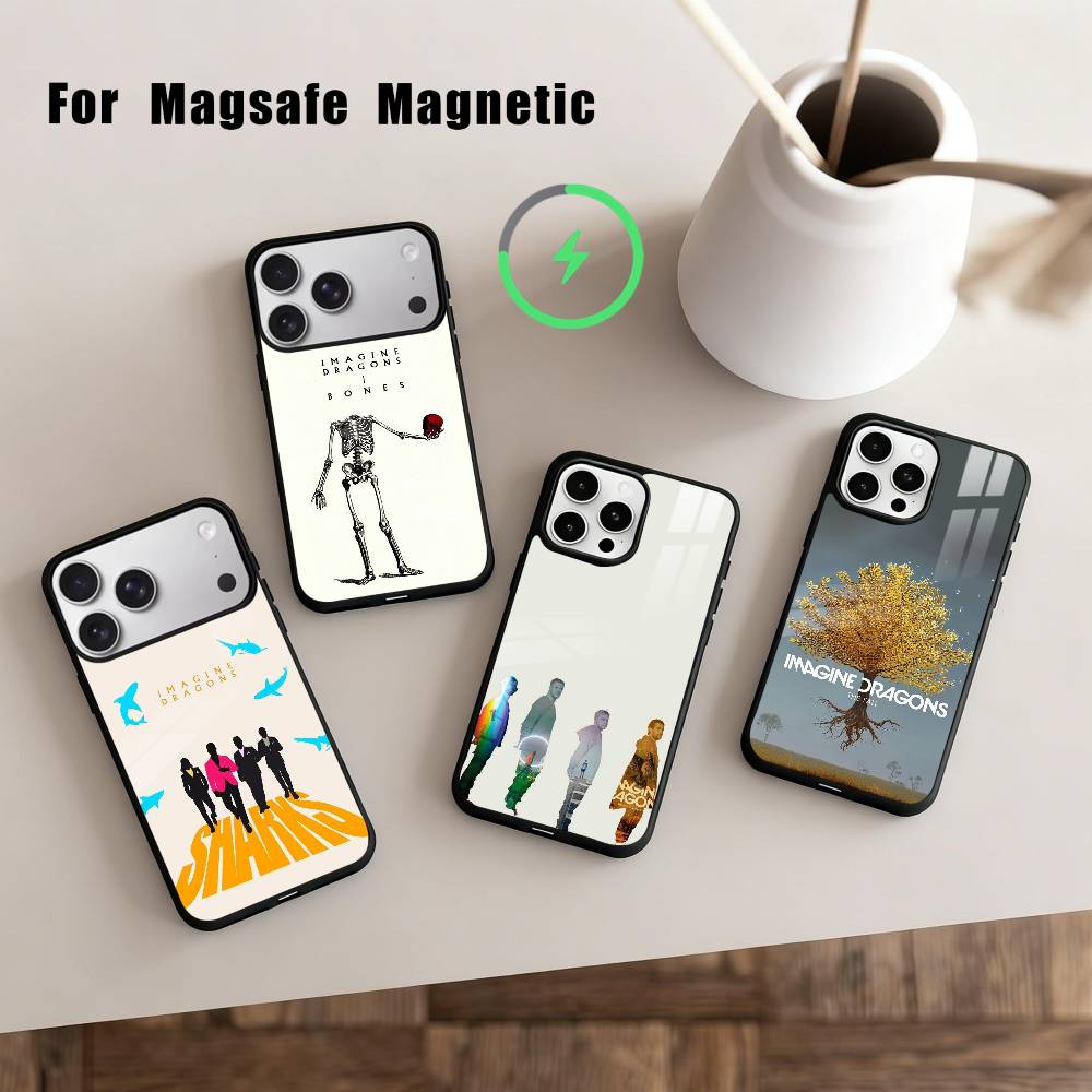 Anthemic BAND Imagine Dragons Phone Case For iPhone17,16,15,14,13,12,11 Plus,Pro Max Magnetic For Magsafe Wireless Charging