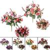 1 букет 21 головка домашний свадебный декор поддельные искусственные розы цветы цветы ADM