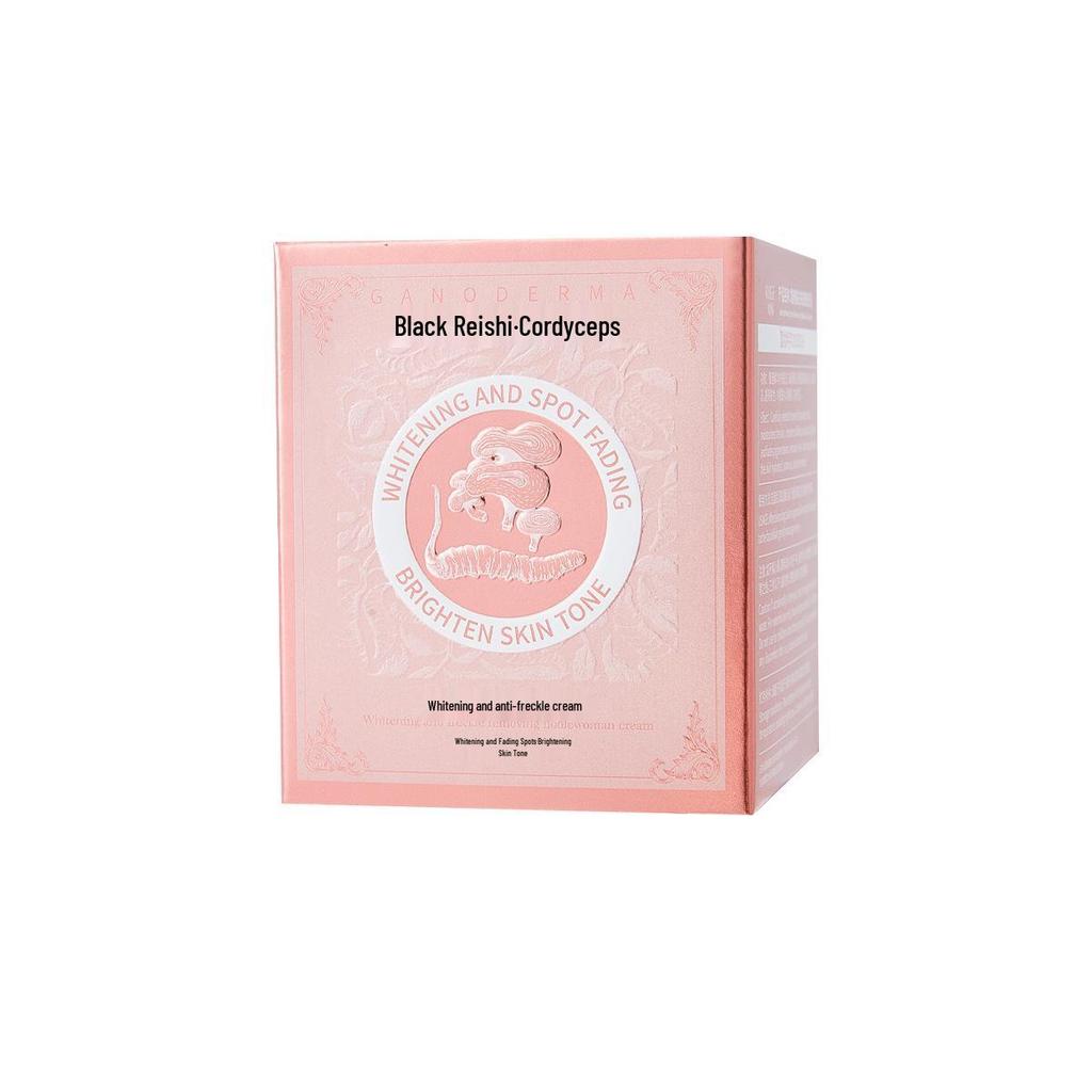 Крем Coolger Black Ganoderma Cordyceps для отбеливания и удаления веснушек - Сияющий маскирующий и увлажняющий крем для женщин.