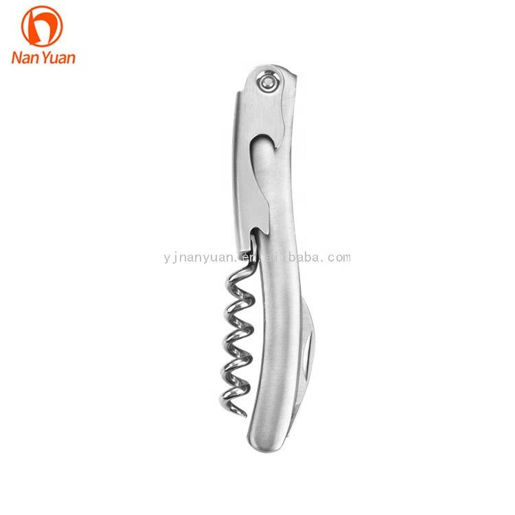 S206 Factory Price Metal All Steel Wine Bottle Opener Corkscrew