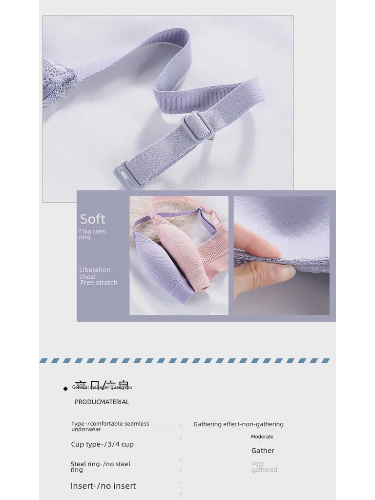 Бюстгальтеры для девочек-подростков: Без косточек, тонкий и антипровисающий, с фиксированной чашкой, для учеников средних и старших классов.