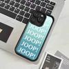 Модный бренд J-Joop Чехол для телефона для IPhone 11 12 13 16 15 17 14 Pro Max Мягкий Funda Силиконовый чехол