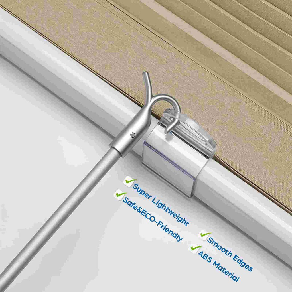 Палочка для венецианских жалюзи Практичная палочка для жалюзи Дом Металлическая удлинительная пластина Вертикальная телескопическая палочка Алюминиевый сплав Открывалка Аксессуары