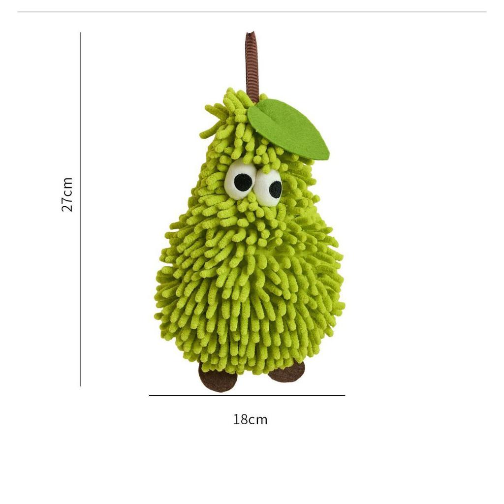 Hand Towel Hanging Cute Cartoon Chenille Kitchen Bathroom Absorbent Towel Wiping Handball