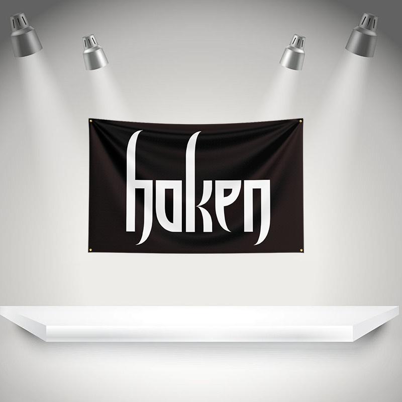 Флаг H-Haken для рок-музыкальной группы, Баннер, HD-печать, Гобелен, Выставка, Фанаты музыкальных групп, Декор гаража