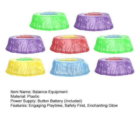 6/8 шт. светящиеся балансировочные камни для детей нескользящие светящиеся в темноте балансировочные ступеньки