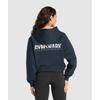 Gymshark Толстовка с капюшоном Fraction Navy B3c9i Ub9p