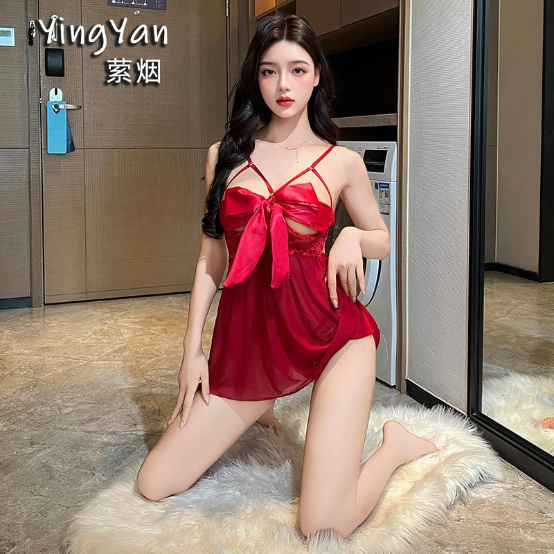 Sexy lingerie plus size lace seduction butterfly sexy steel tray gathers women hot uniform