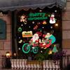 Merry Christmas Window Stickers Christmas Decorations for Home Wall Glass Stickers New Year Home Decals Decor