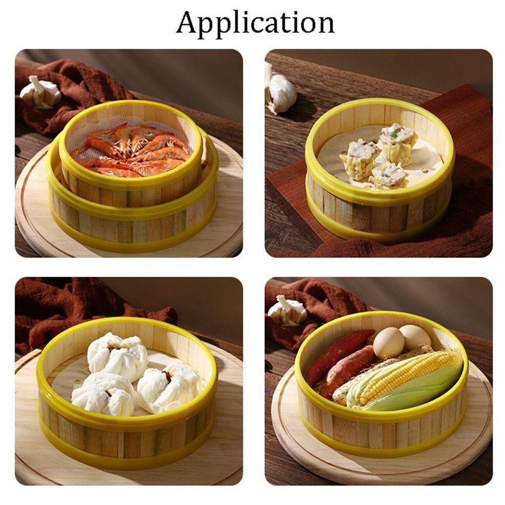 1 шт. Ручная корзина-пароварка с крышкой, пароварка для пельменей, новая кухонная утварь, для приготовления китайской еды