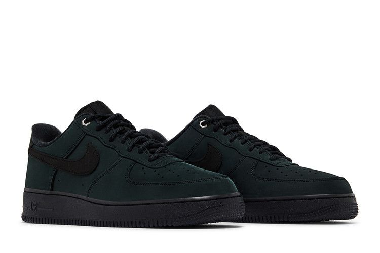 Nike Air Force 1 Low '07 WB Тройной черный Нубук