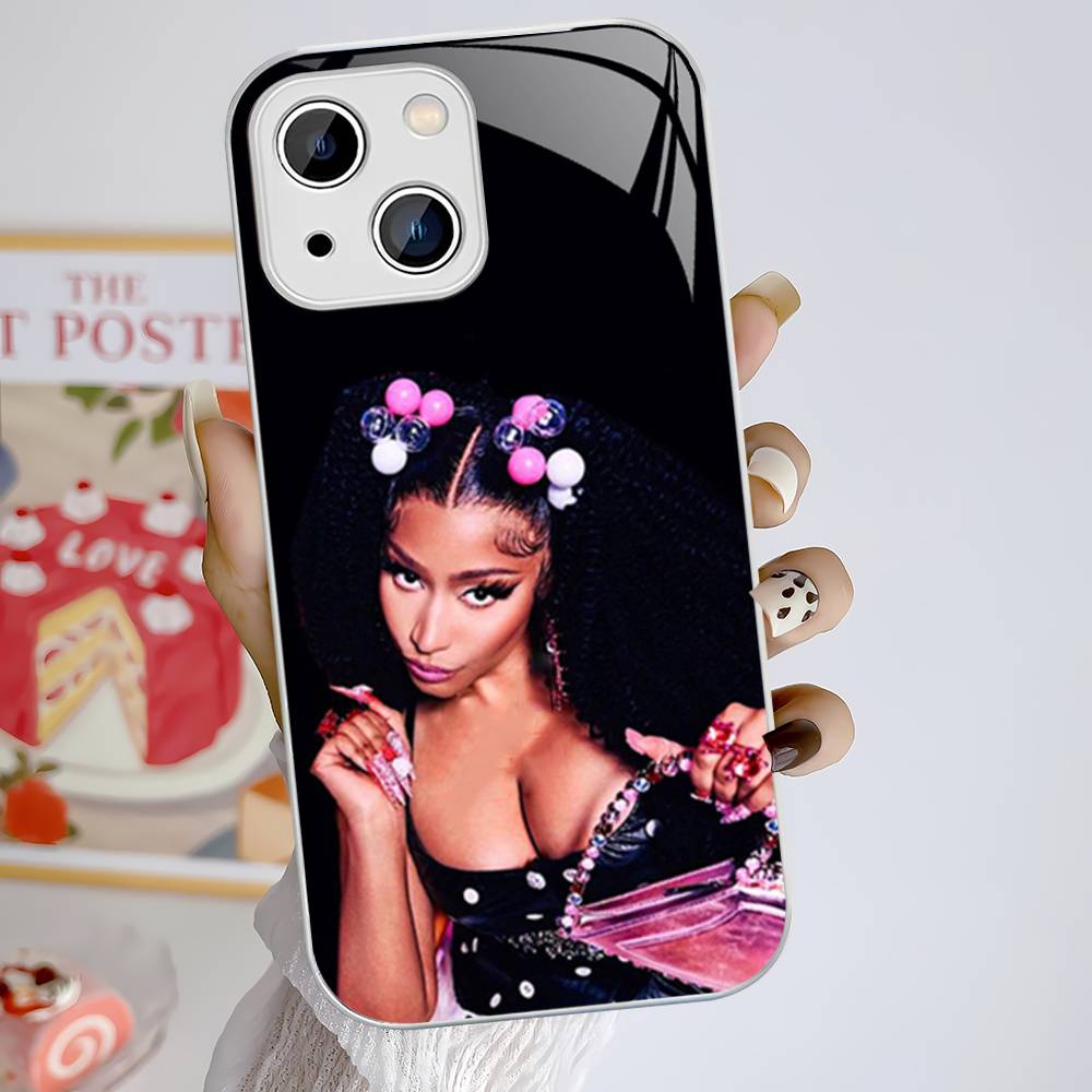 Ники Минаж Рэпер Для IPhone 14 13 12 Mini 11 Pro XS Max X XR 14 Plus Закаленное Стекло Чехол