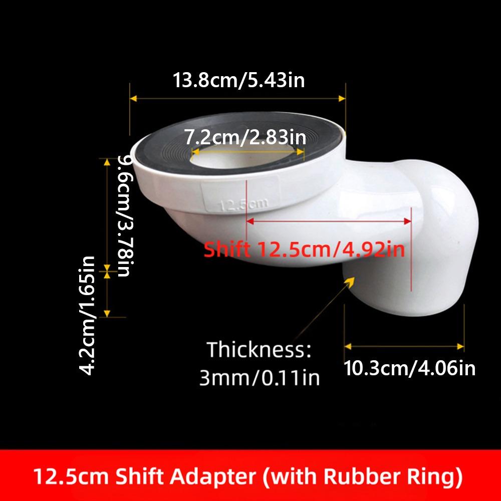 PVC Plastic Toilet Shifter Pipe 110mm Offset Flange Adapter  Toilet Installation