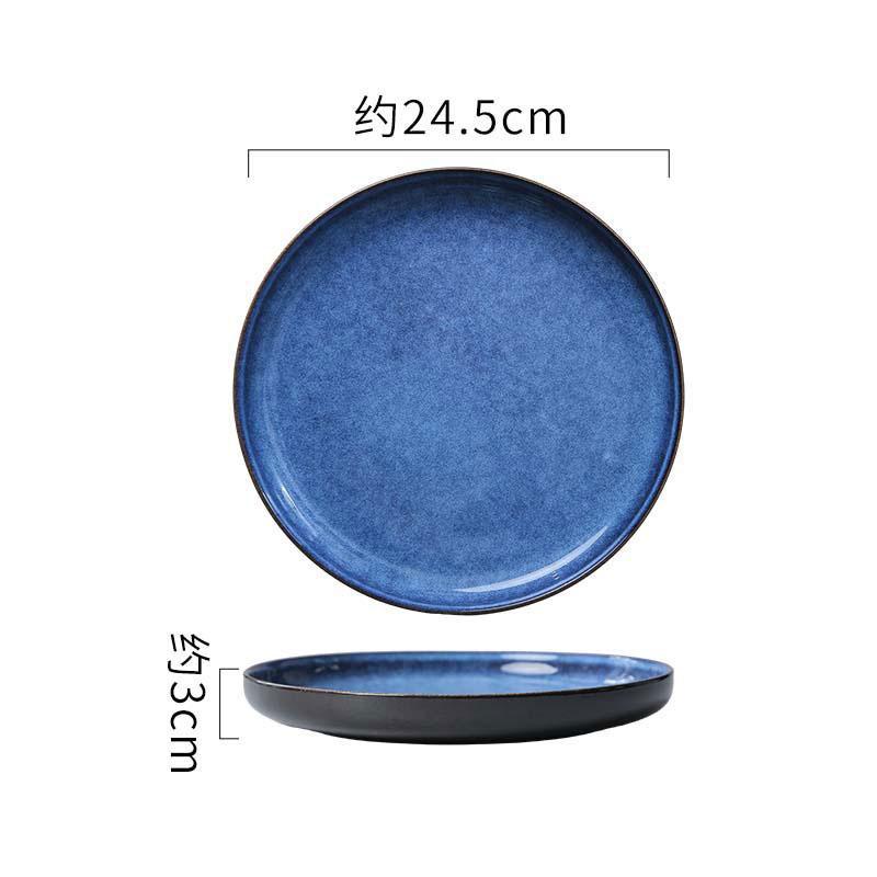 Керамическая плоская тарелка Kiln Changes Салатная тарелка Тарелка для стейка Тарелки для закусок Тарелки для приготовления пищи Молекулярная кухня Креативная посуда