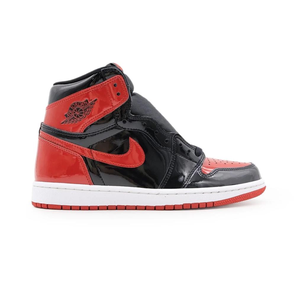 555088-063 Nike Air Jordan 1 Retro High OG Patent Bred Varsity Red Black (Мужской)