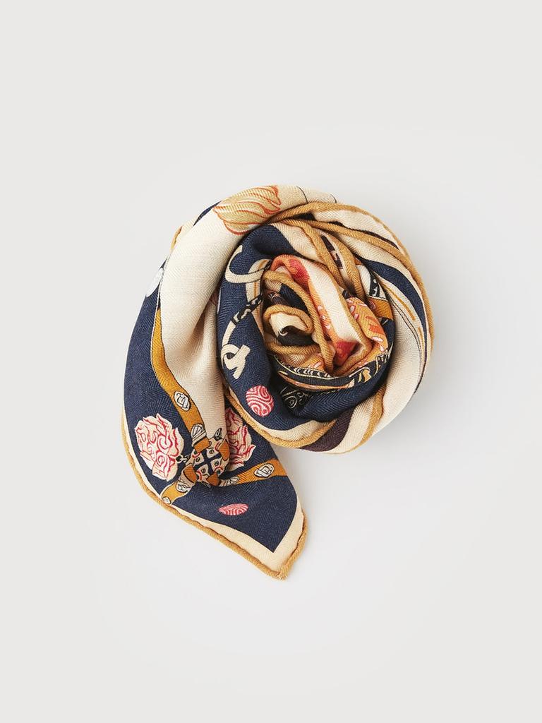 Logo Chain Triangle Scarf_VYCXF4Z7421