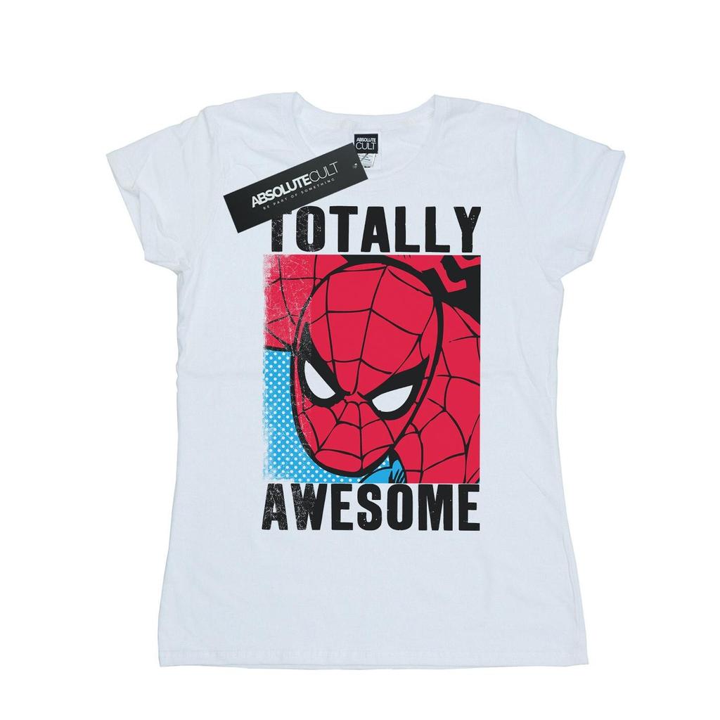 Marvel Womens/Ladies Spider-Man Totally Awesome Cotton T-Shirt