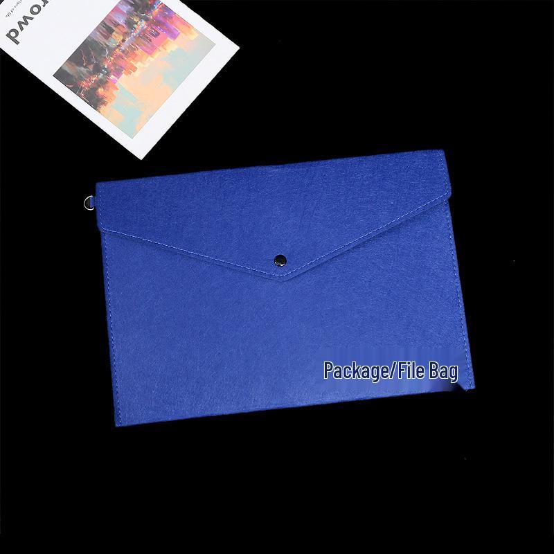 A4 Felt Document Bag for Students – Large Capacity Folder with Express Delivery for Test Paper Organization
