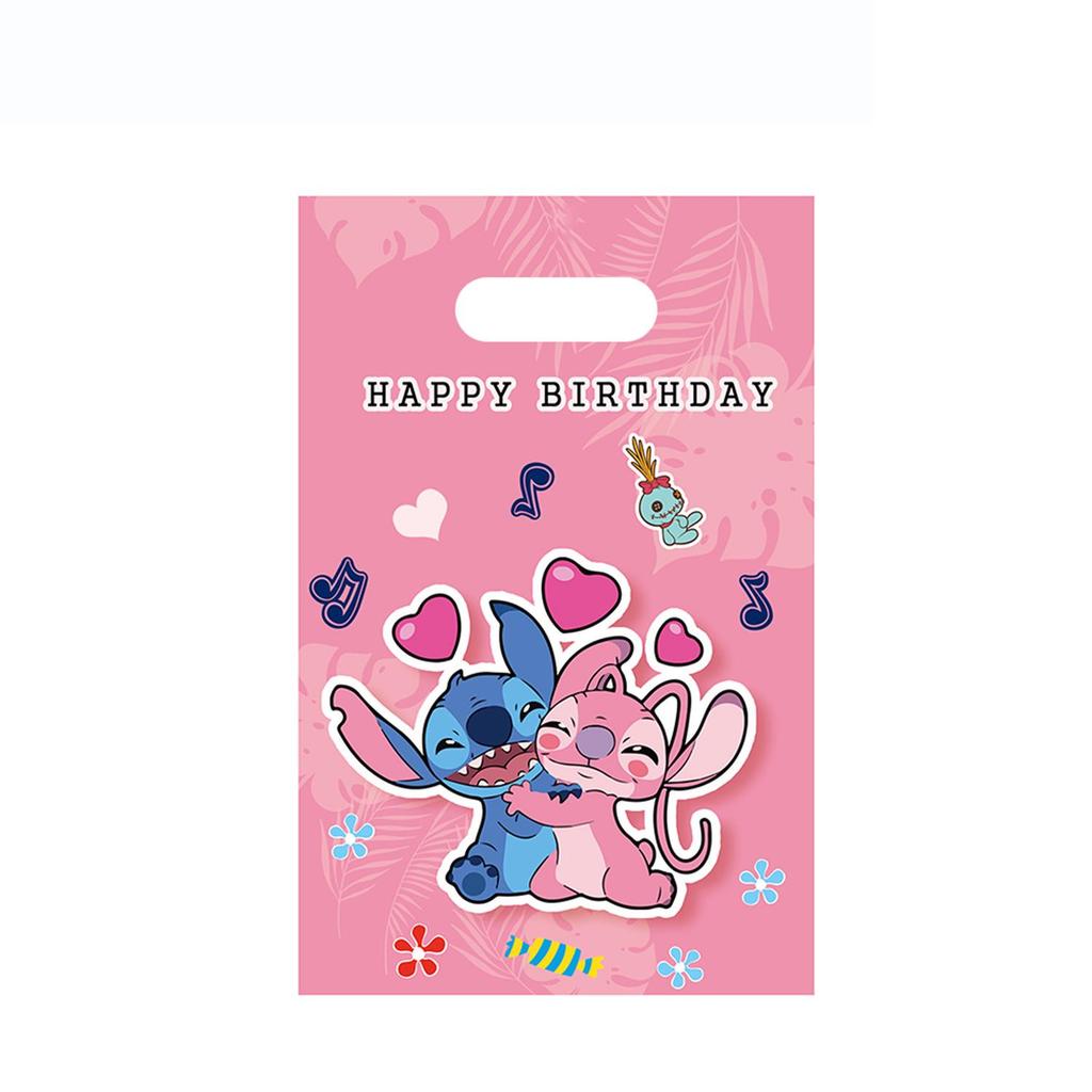 Best-Selling Pink Stitch Birthday Party Tableware Set: Paper Plates, Cups, and Tablecloth.