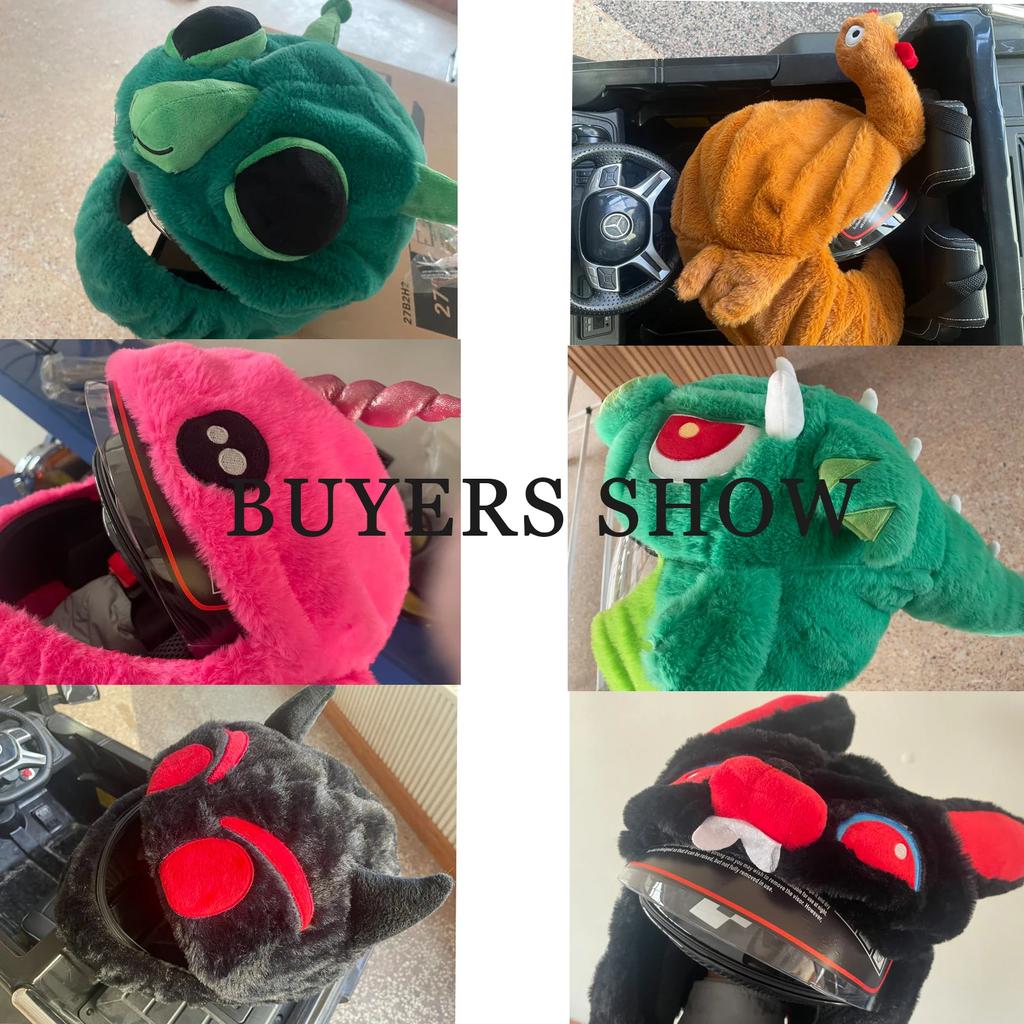 Чехол для мотоциклетного шлема, защитный головной убор, мультяшный плюшевый комплект для мотоцикла, защитный чехол на все лицо, защитный чехол для мотоцикла, кролик