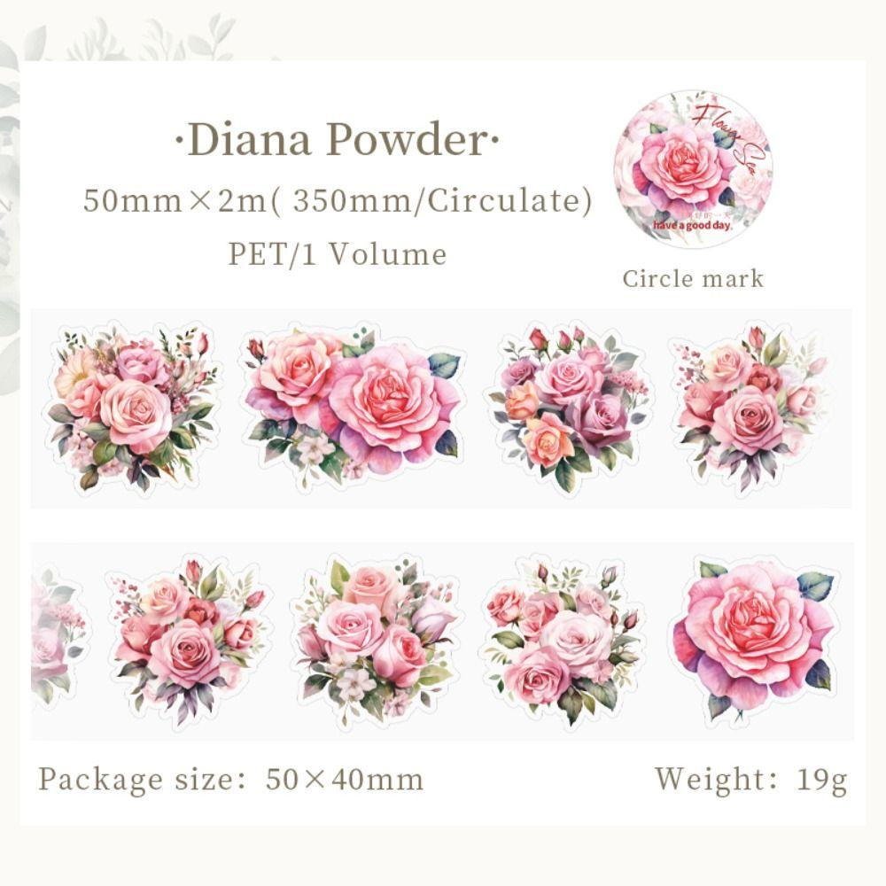 Plant Flower Lovers PET Washi Tape Mr.Paper Masking Tape DIY Sticker Set
