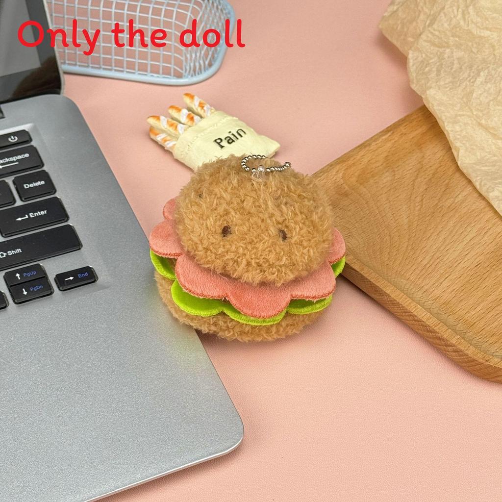 Милый Вишневый Торт Бургер Три Имени Хот-дог Плюшевый Кулон Игрушка Для Аксессуара Рюкзака