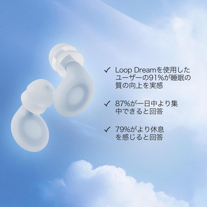Loop Dream Earplugs Soft Silicone for Sleep & Snoring Blue (1 Pair)