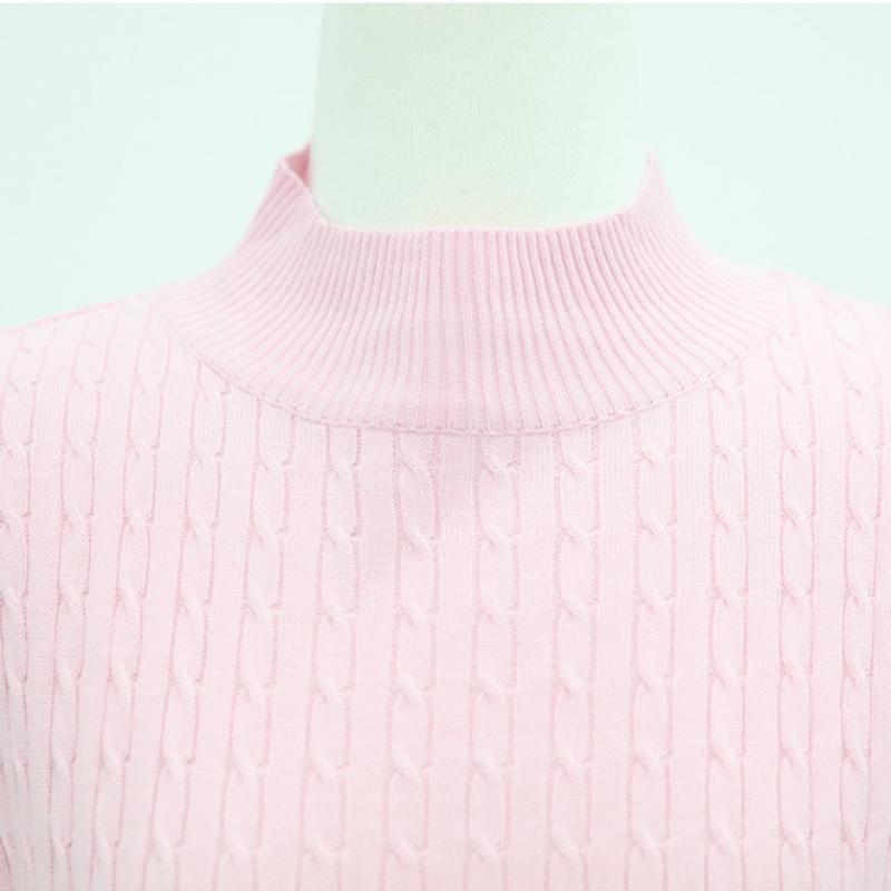 Shiz Madam Ladies Cable Knit Half Turtleneck T57305