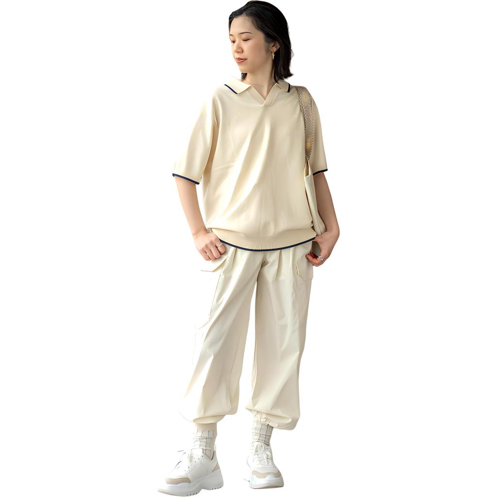 Uniqlo Мужская поло-рубашка JW Anderson, цветные блоки, мужская одежда, бежевый 464858-30