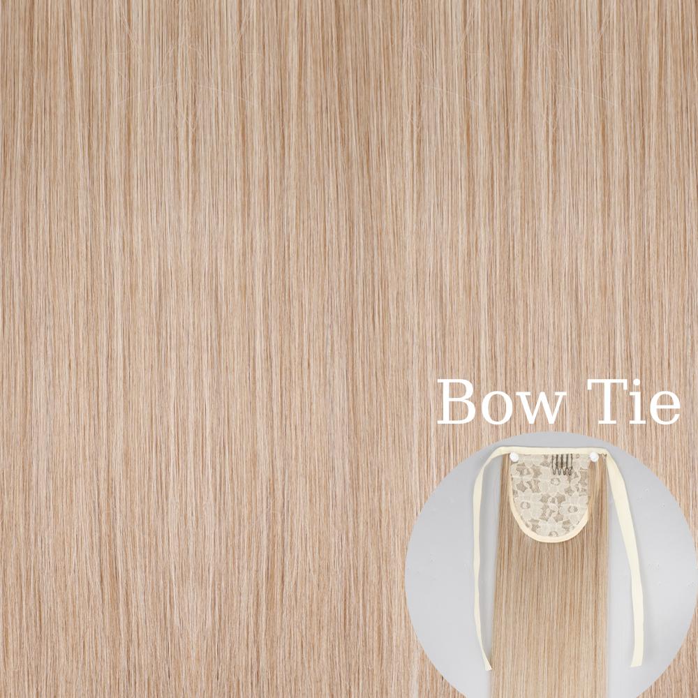 MERISIHAIR 22 34 дюйма синтетические прямые волосы для наращивания хвоста натуральный галстук-бабочка шиньон конский хвост наращивание волос для женщин