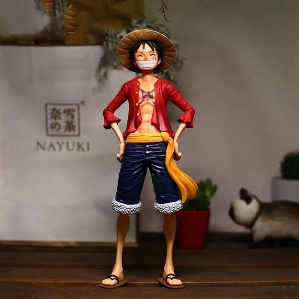 В наличии 27 см Аниме Фигурка One Piece Уверенная Улыбающаяся Лицо Меняющая Кукла Луффи Три Формы Фигурка Действия Модель Игрушки Наборы