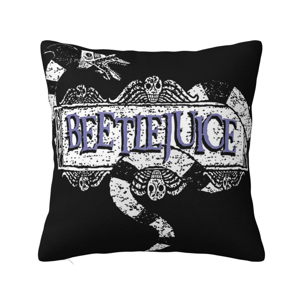 B-Beetlejuice Horror Movie Pillowcases Stuff Soft Cushion Cover Decor Halloween Throw Pillow Case Cover Home Multi Size