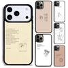 Эстетичный Шик Минималистичные Стихи Чехол для Телефона Для iPhone 17 16 15 14 13 12 11 Pro Max Plus 17Air Мягкий Силиконовый Чехол