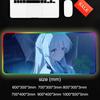 noa blue archive Mouse Pad RGB Gaming Mousepad Big LED Pad PC Desk Mat Luminous Mouse Pad Large Keyboard Mats Table Rug With