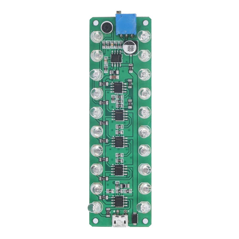 LED Display VU Meter Voice Control LED VU Meter Module LED Indicates RGB Bar Professional Sound