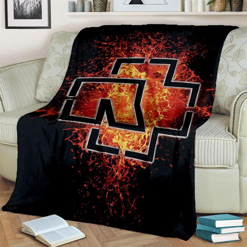 Одеяло с 3D R-Rammstein Heavy Metal Band, мягкое одеяло для дома, спальни, кровати, дивана, пикника, путешествия, офиса, одеяло, детское одеяло