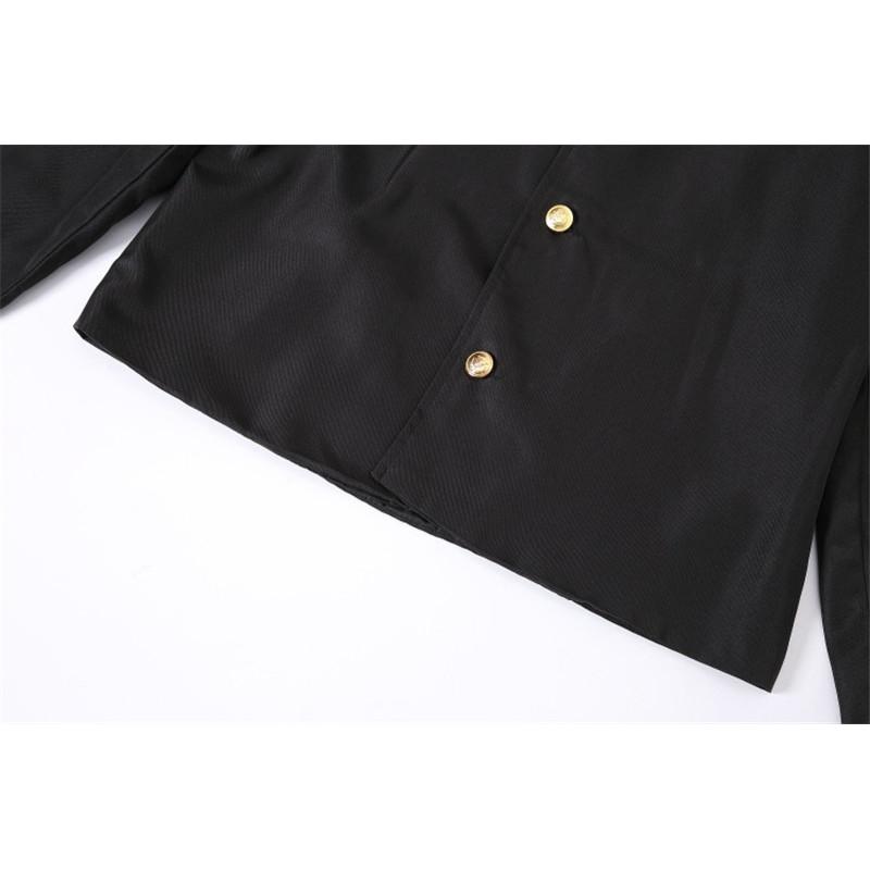 Cosplay Costume Anime Demon Slayer Kimetsu No Yaiba Top Jacket Pants Black Team Unisex Uniform Set Halloween Christmas Clothes