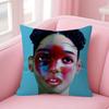 Singer Tdf Culture Album Double-Sided Printed Pillow Cover Short Plush Suitable Living Rooms Bedrooms Sofas Throw Cushion Cover